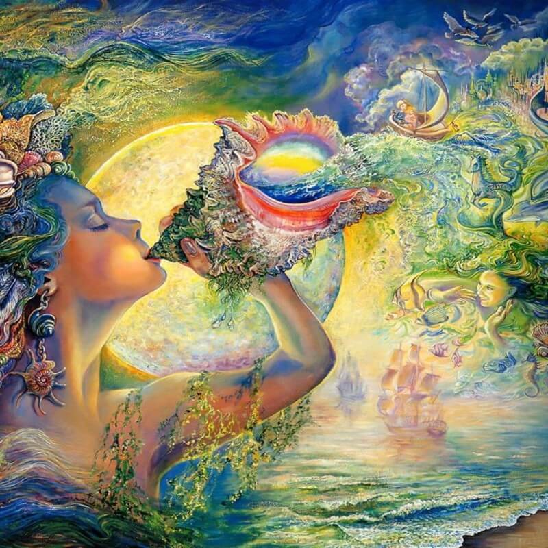 Картина (JOSEPHINE WALL) к стихотворению Странники Вселенной